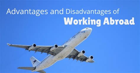 advantages and disadvantages of working overseas